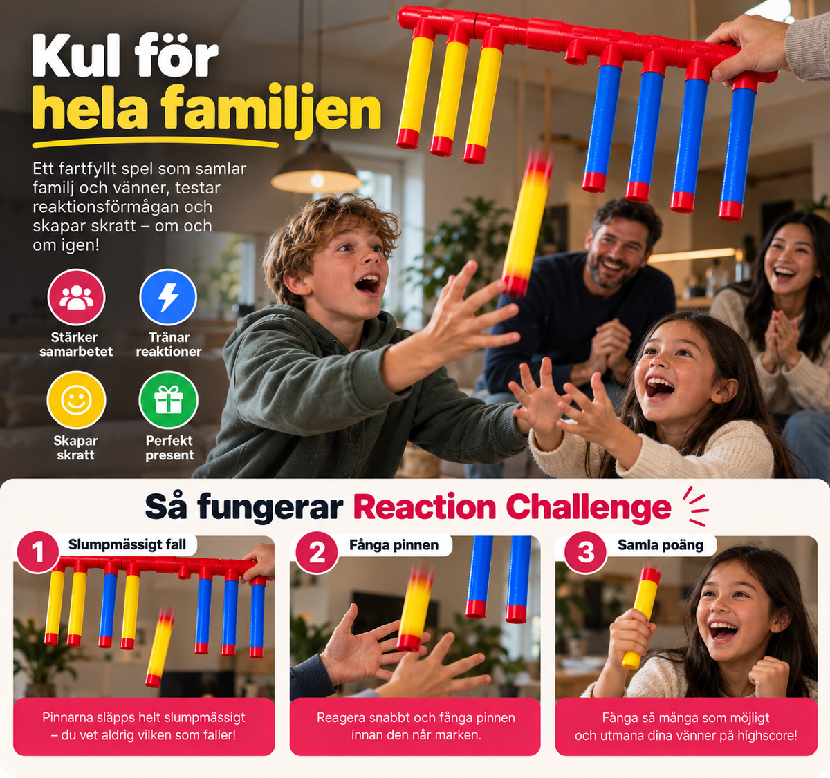 Reflexduellen – Reaktionsspel för 2 spelare