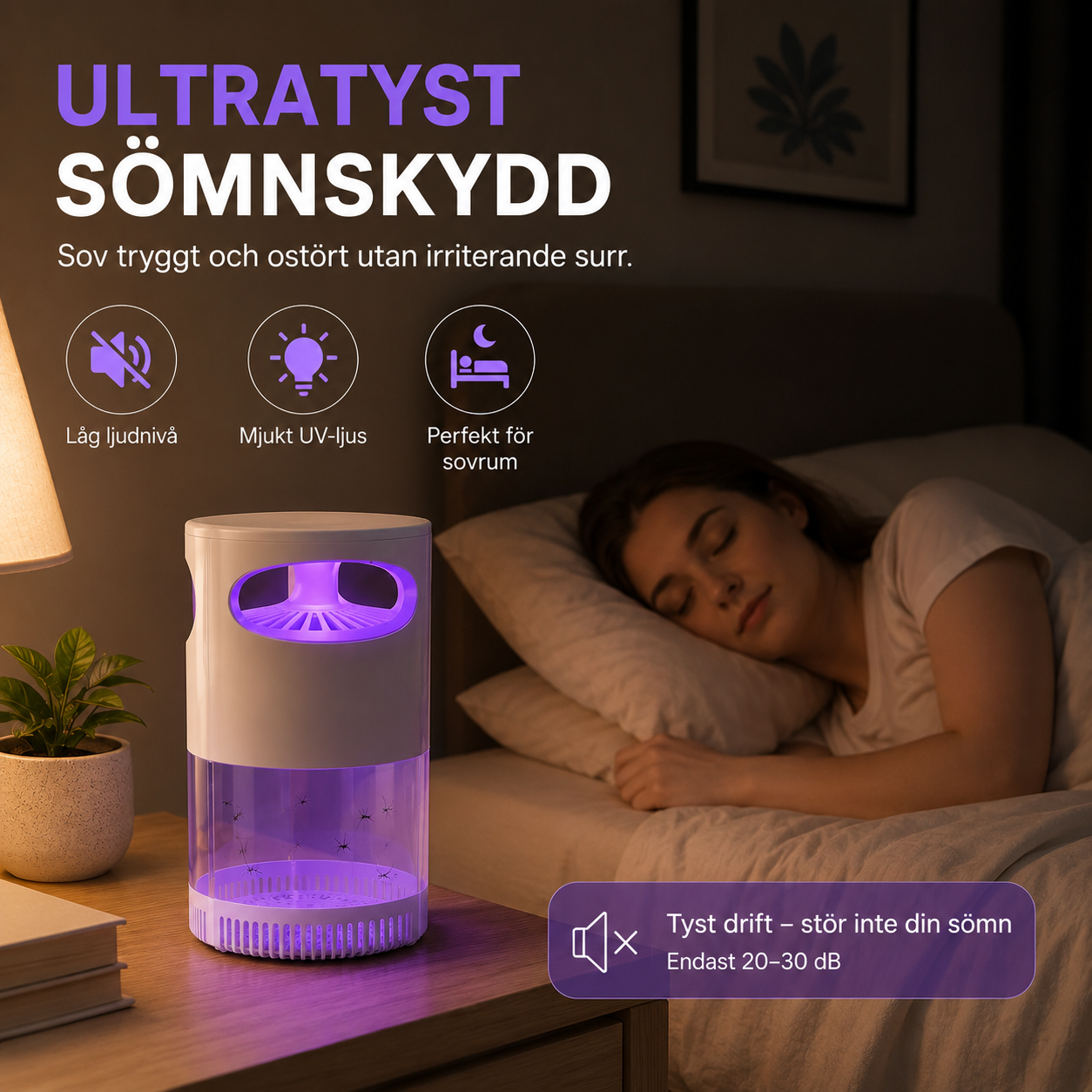 Slipp myggbett och sov ostört hela natten